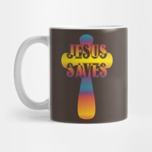 Jesus Saves Cross Mug